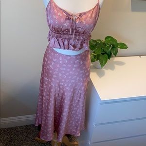 Cotton Candy Silk Floral Set